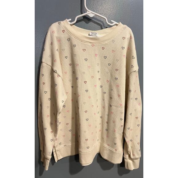 Gap Kids Shirt with Hearts - Girls Size Large (10) - Picture 1 of 5
